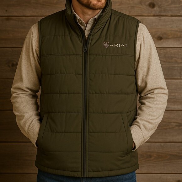 Ariat Crius Insulated Vest Men's XL Outdoor Men Wind Water Protection - Picture 1 of 11